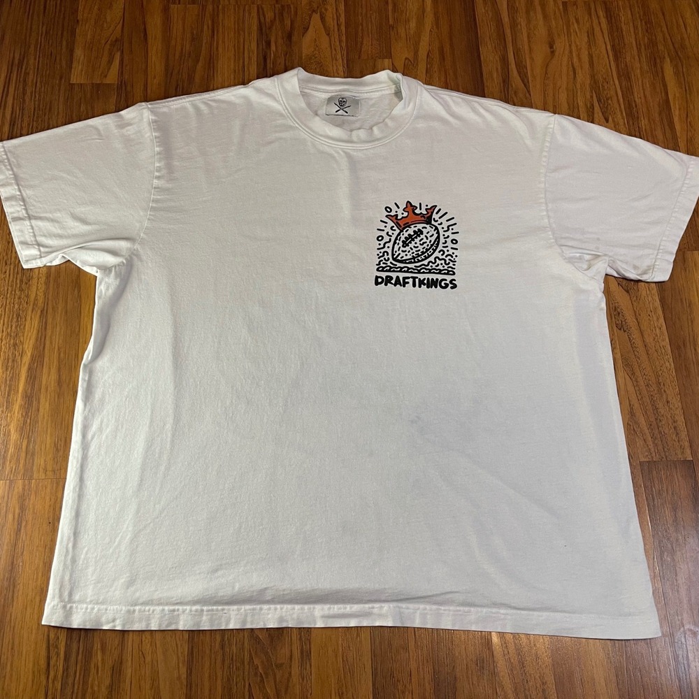 DraftKings Las Vegas 2024 Graphic T-Shirt Mens XL White Football Sports Betting